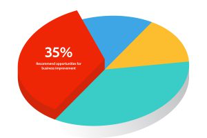 35%—Recommend opportunities for business improvement